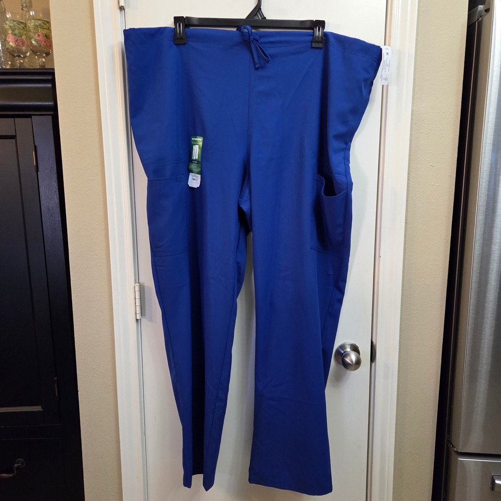 Scrubstar Core Essentials Unisex Drawstring Scrub Pants 3XL Blue WM03B120